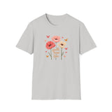 Printify T-Shirt Ice Grey / S Uplifting Poppy T-Shirt Uplifting Poppy T-Shirt 61837799145418367948