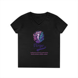 Printify V-neck S / Black Virgo Ladies' V-Neck T-Shirt Virgo Ladies' V-Neck T-Shirt 29168331576935423682