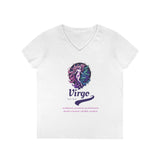 Printify V-neck S / White Virgo Ladies' V-Neck T-Shirt Virgo Ladies' V-Neck T-Shirt 18002803422661194016