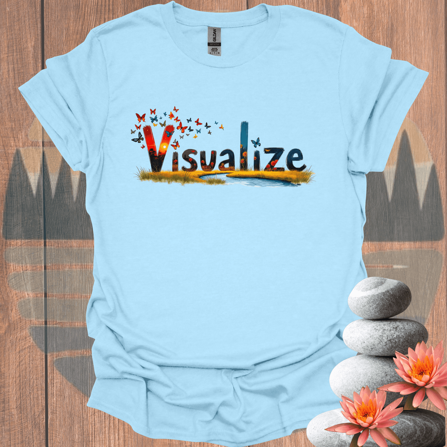 Printify T-Shirt Light Blue / S Visualize T-Shirt Visualize T-Shirt 10940544111928007538