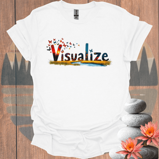 Printify T-Shirt White / S Visualize T-Shirt Visualize T-Shirt 21498455708969382686