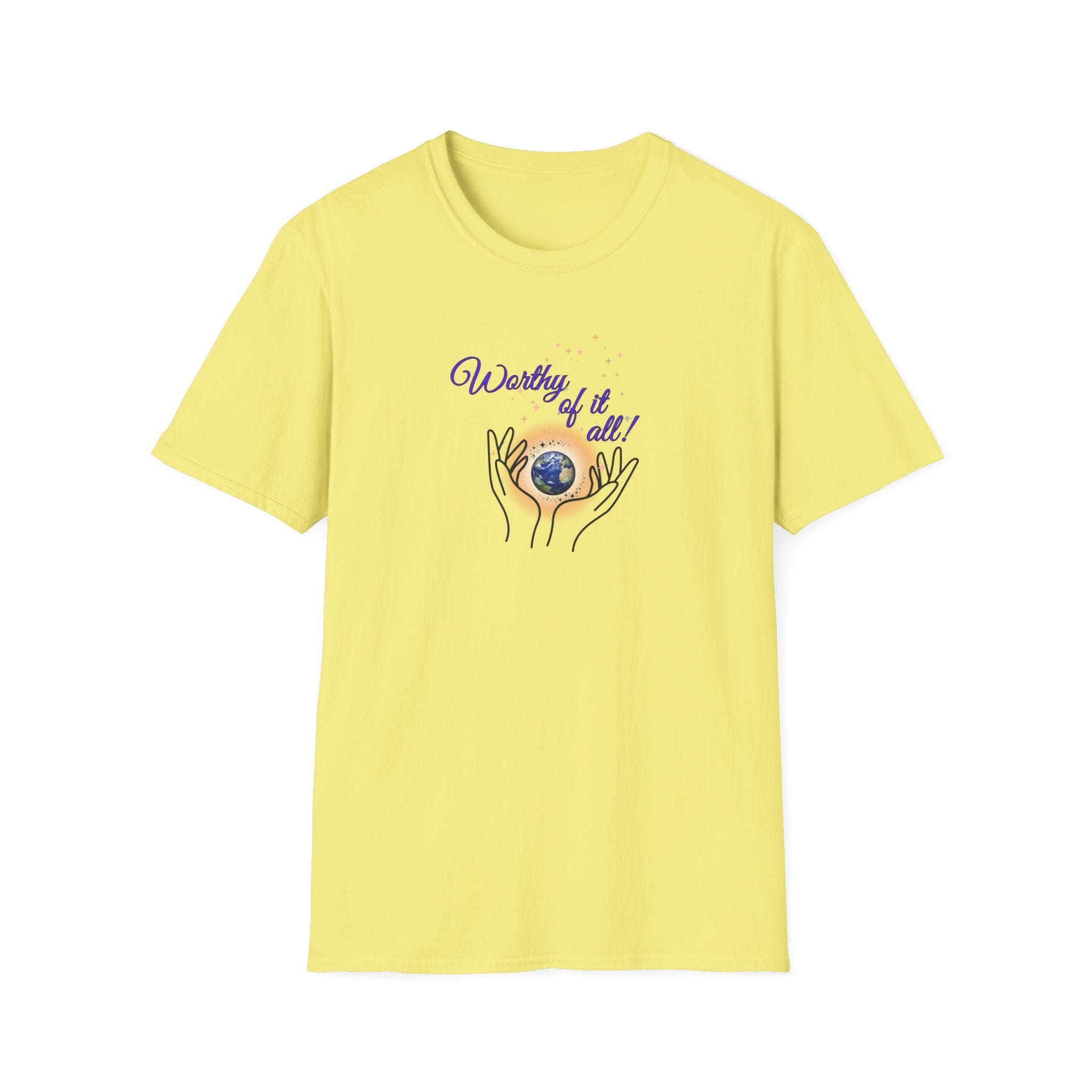 Printify T-Shirt Cornsilk / S Worthy Of It All T-Shirt Worthy Of It All T-Shirt 12864728613437036655