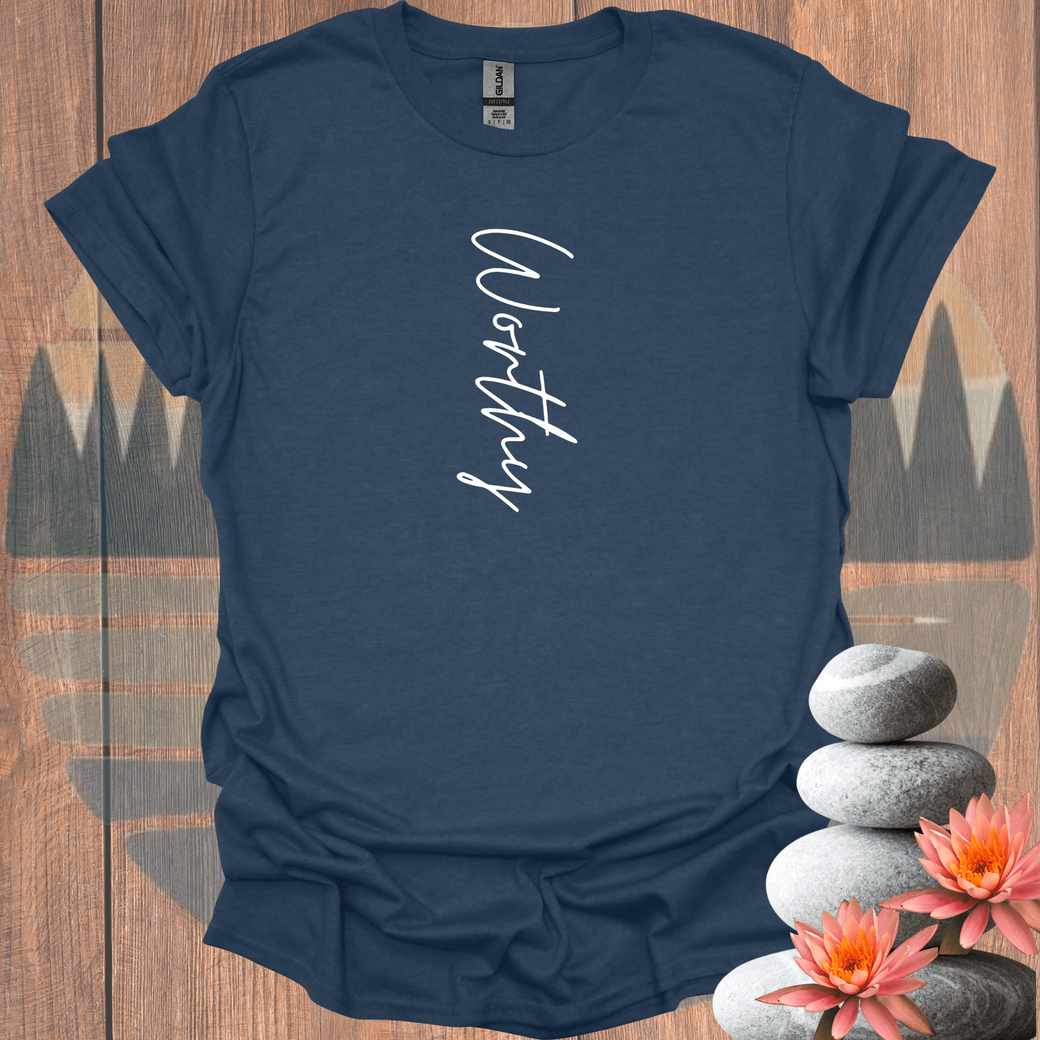 Printify T-Shirt Heather Navy / S Worthy^ T-Shirt Worthy^ T-Shirt 33234846590388944009