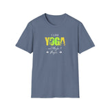 Printify T-Shirt Heather Indigo / S Yoga & 3 People T-Shirt Yoga & 3 People T-Shirt 33393706138411625308