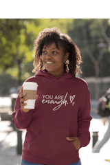 Printify Hoodie You are Enough Hoodie You are Enough Hoodie