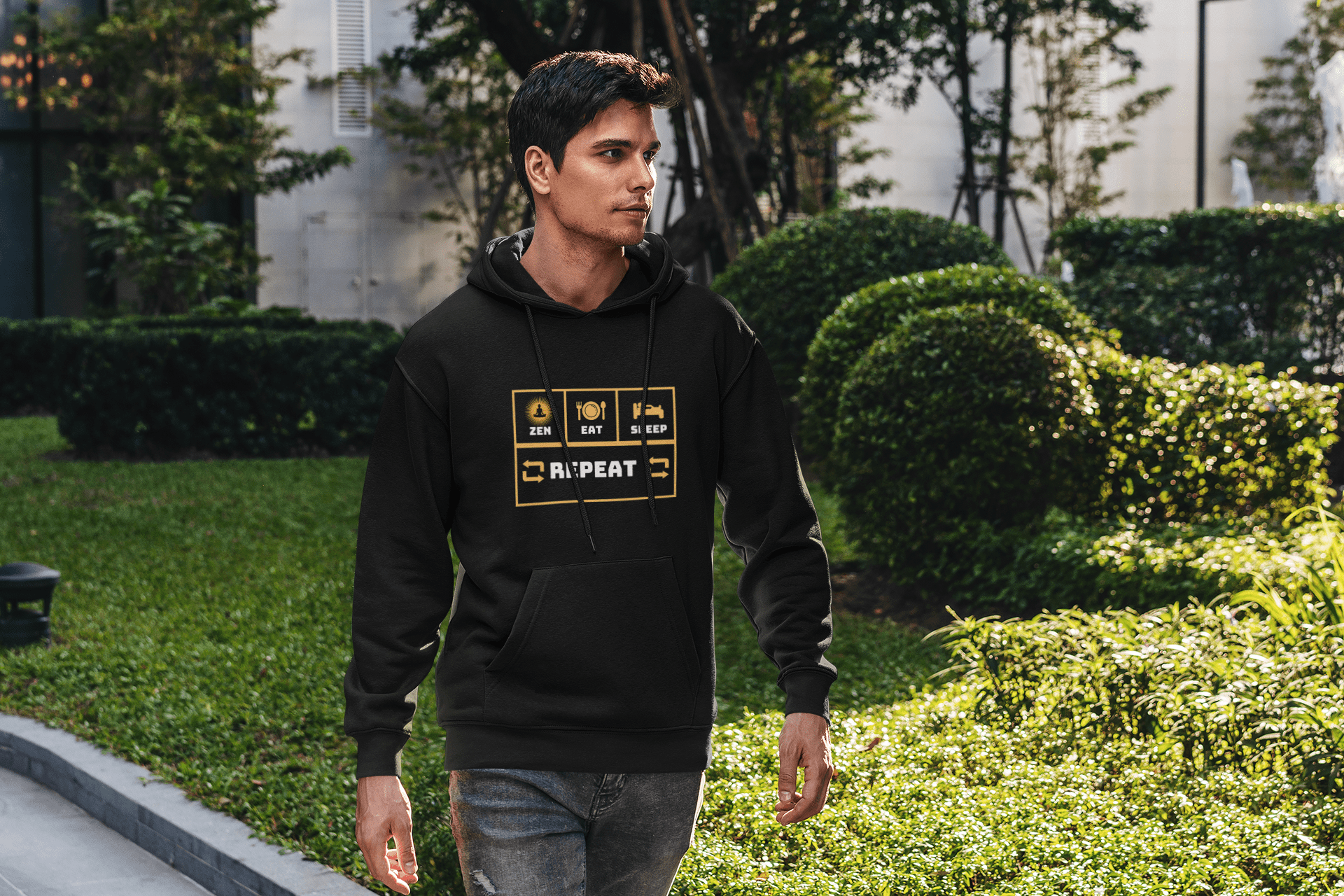 Printify Hoodie Zen Life Hoodie Zen Life Hoodie