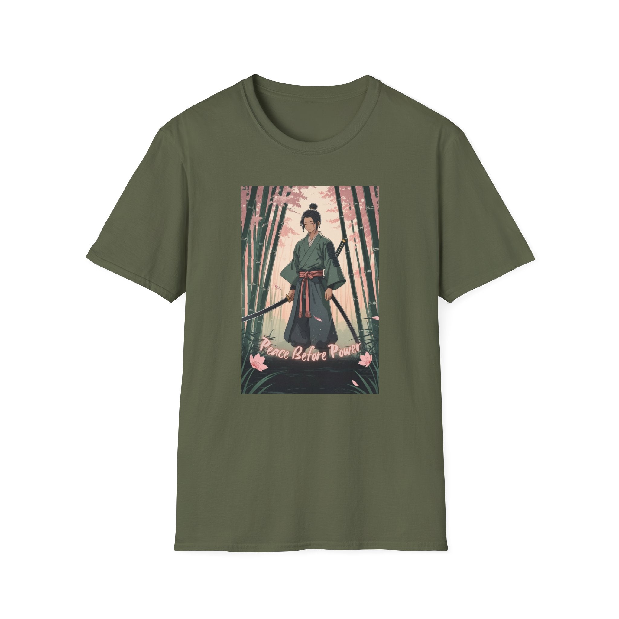 Printify T-Shirt Military Green / S Zen Samurai Zen Samurai 42273511547943395188